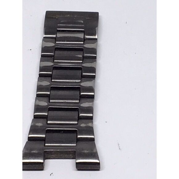 Authentic Fossil Watch Parts Links Partial Band Silver 20mm No Pins V967 - Picture 3 of 7